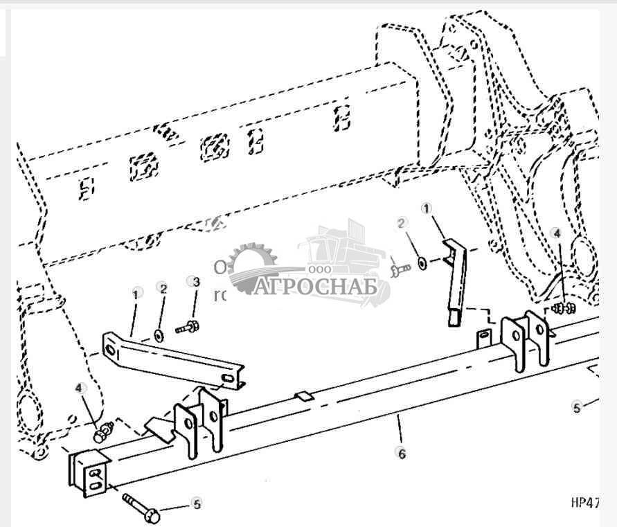 Header Lift Support (Sidehill) 